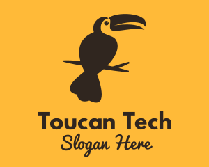 Tropical Toucan Bird logo design