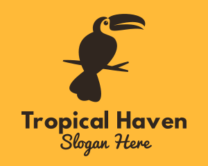 Tropical Toucan Bird logo design