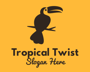 Tropical Toucan Bird logo design