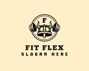 Viking Barbell Fitness logo design