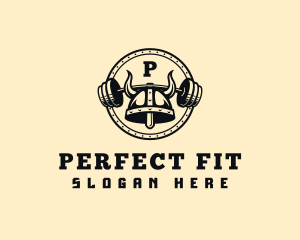 Viking Barbell Fitness logo design