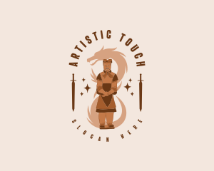 Chinese Sculpture Warrior logo