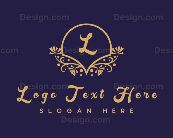 Decorative Floral Boutique Logo