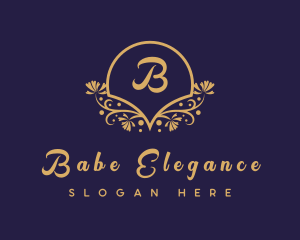 Decorative Floral Boutique logo design