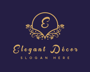 Decorative Floral Boutique logo design