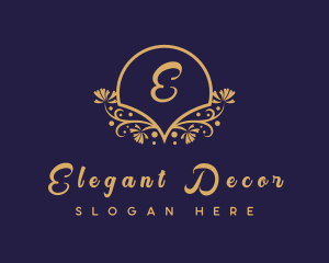 Decorative Floral Boutique logo design