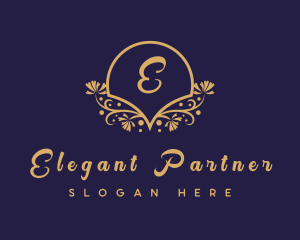 Decorative Floral Boutique logo design