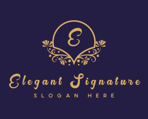 Decorative Floral Boutique logo design