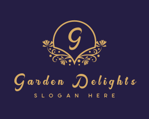 Decorative Floral Boutique logo design