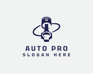 Piston Automotive Mechanic logo
