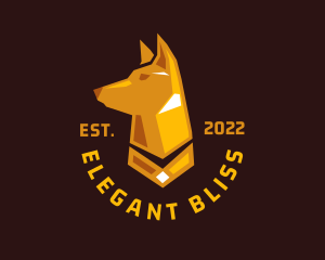 Gold Hound Dog   logo