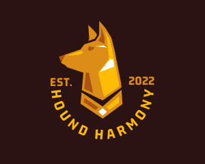 Gold Hound Dog   logo