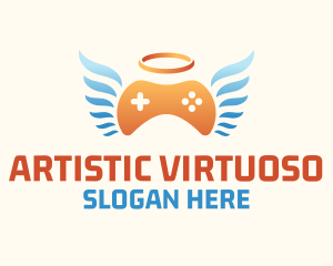 Holy Angel Gamepad logo design