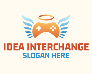 Holy Angel Gamepad logo design