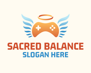 Holy Angel Gamepad logo design