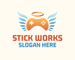 Holy Angel Gamepad logo design