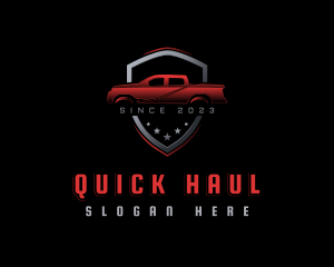 Pickup Vehicle Garage logo design