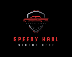 Pickup Vehicle Garage logo design