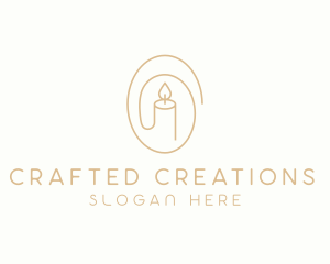 Spa Wellness Candle logo design