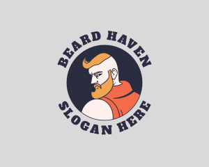 Beard Man Grooming  logo design