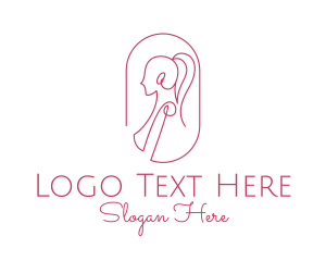 Women Apparel Line Art  logo