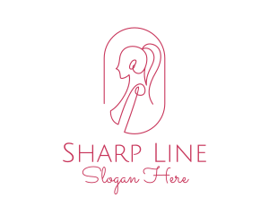 Women Apparel Line Art  logo design