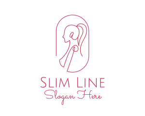 Women Apparel Line Art  logo design