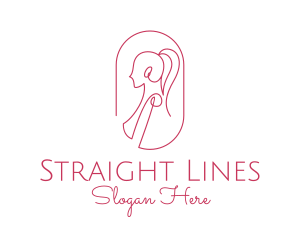 Women Apparel Line Art  logo design