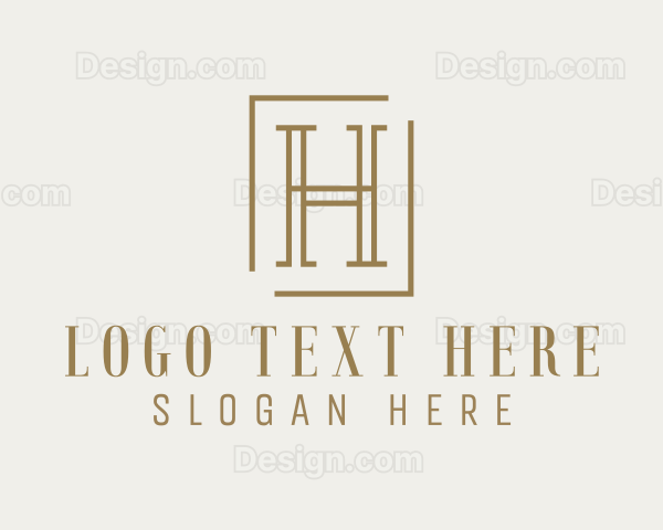 Luxury Elegant Letter H Logo