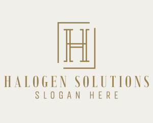 Luxury Elegant Letter H logo design