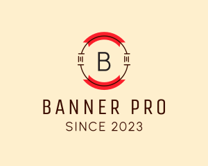 Retro Business Banner logo design