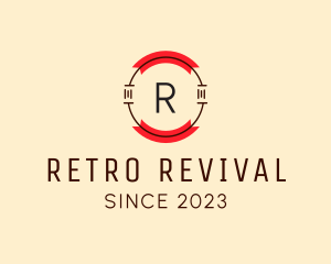 Retro Business Banner logo design