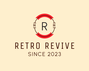 Retro Business Banner logo design