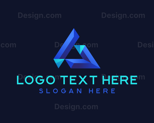 Professional Geometric Triangle Logo