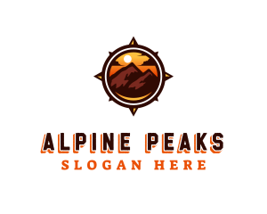 Outdoor Alpine Compass logo design