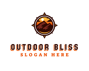 Outdoor Alpine Compass logo design