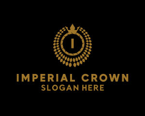 Crown Wreath Regal Monarchy logo design