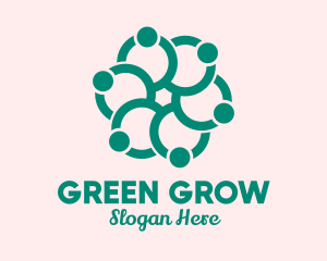 Green Flower Spa  logo design