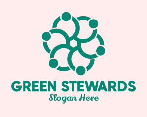 Green Flower Spa  logo design