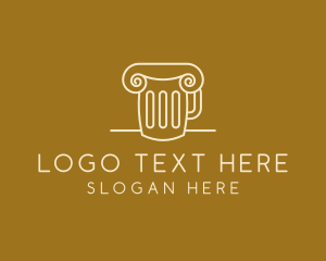 Roman Beer Mug Pillar logo