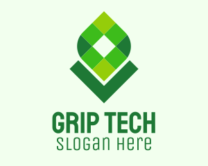 Digital Tech Leaf logo design