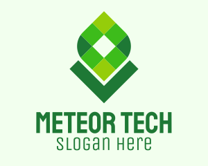 Digital Tech Leaf logo design