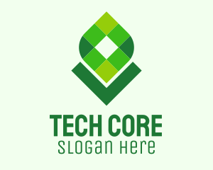 Digital Tech Leaf logo design