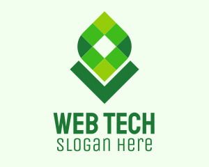 Digital Tech Leaf logo design