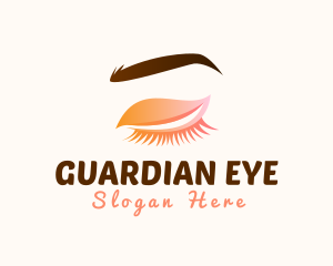 Cosmetics Eyelash Eyebrow Makeup logo design