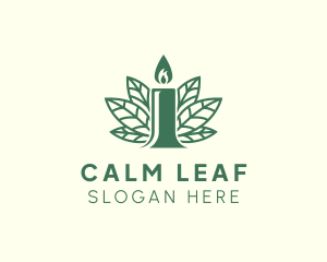 Candle Leaf Wellness logo design