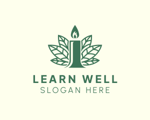 Candle Leaf Wellness logo design