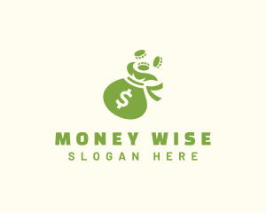 Money Bag Coin Financing logo design