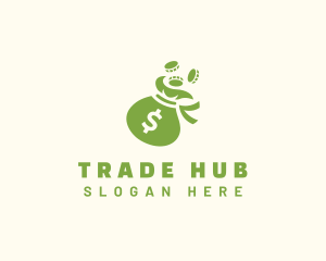 Money Bag Coin Financing logo design