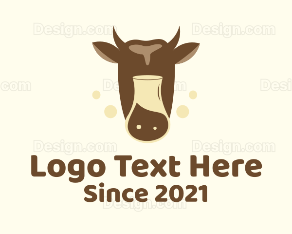 Dairy Cow Milk Logo